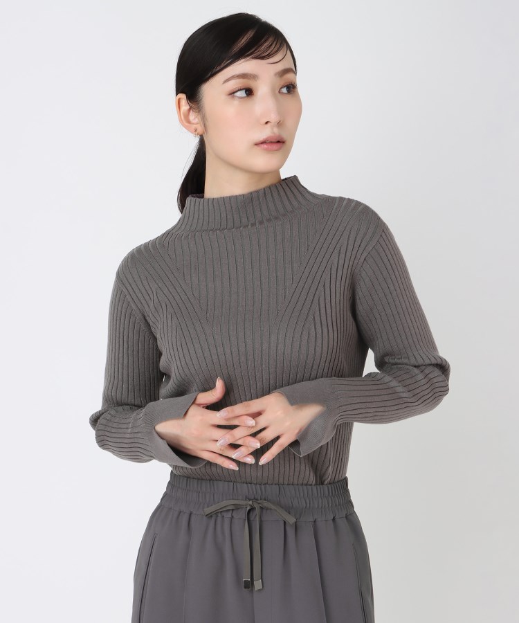 アンカーウーマン(ANCHOR WOMAN)の【S～L／吸湿発熱／静電気抑制】ハイネックプルオーバー【袖スリット】10
