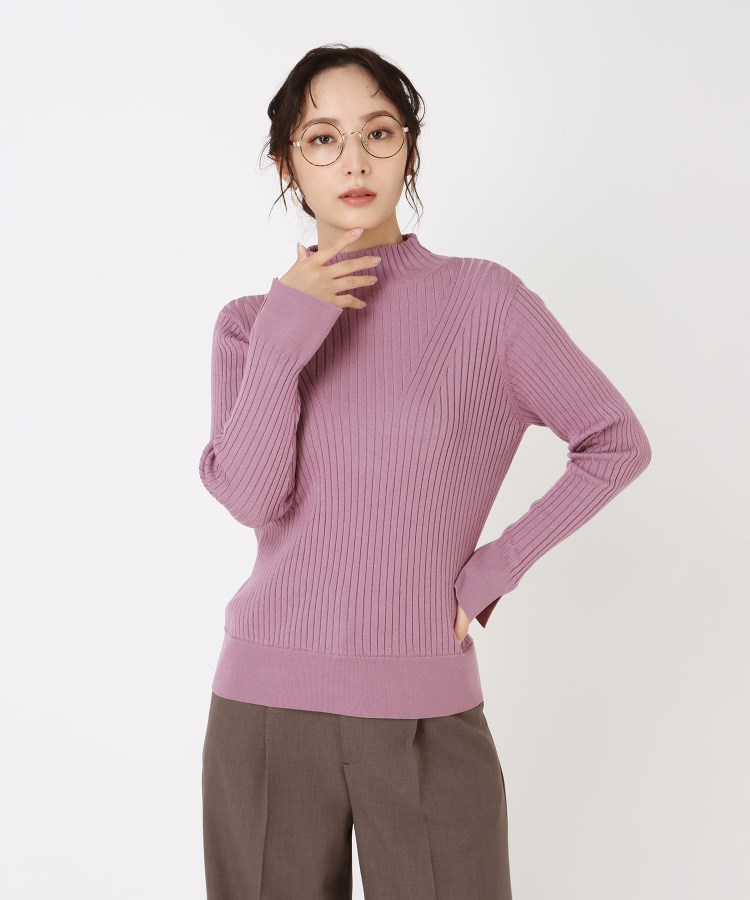 アンカーウーマン(ANCHOR WOMAN)の【S～L／吸湿発熱／静電気抑制】ハイネックプルオーバー【袖スリット】36