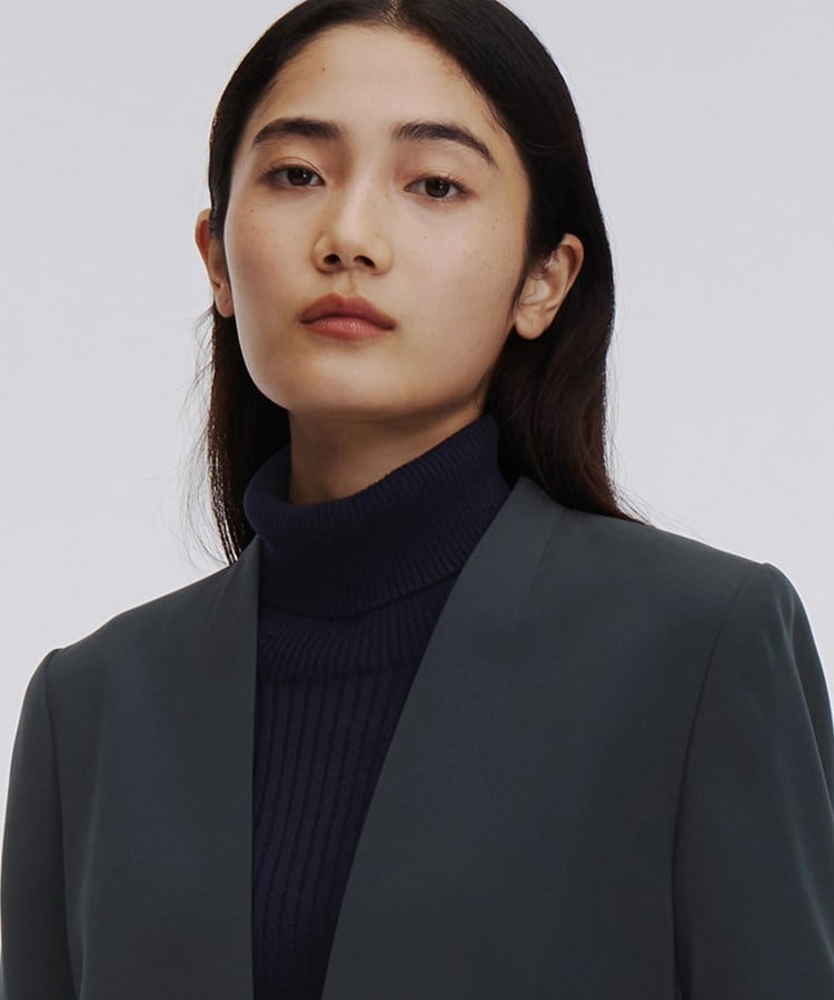 アンカーウーマン(ANCHOR WOMAN)の【S～LL／毛玉になりにくい／静電気抑制】リブタートルネックプルオーバー26