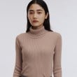 アンカーウーマン(ANCHOR WOMAN)の【S～LL／毛玉になりにくい／静電気抑制】リブタートルネックプルオーバー33