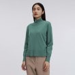 アンカーウーマン(ANCHOR WOMAN)の【S～LL／吸湿発熱／静電気抑制】ハイネックプルオーバー グリーン(022)