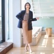 アンカーウーマン(ANCHOR WOMAN)の【洗える／S～4L】4ボタンダブルジャケット【ストレッチ／紺ブレザー／セットアップ着用可】13