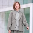 アンカーウーマン(ANCHOR WOMAN)の【Lil Ambitionコラボ】ウエストシェイプペプラムジャケット【セットアップ可】【洗える／ストレッチ】1