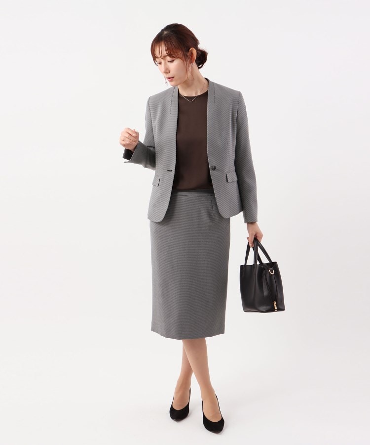 アンカーウーマン(ANCHOR WOMAN)の【洗える／XS～6L】1ボタンVカラージャケット【ストレッチ／セットアップ着用可】39