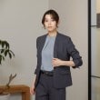 アンカーウーマン(ANCHOR WOMAN)の【洗える／XS～6L】1ボタンVカラージャケット【ストレッチ／セットアップ着用可】 ネイビー(094)