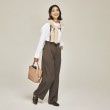 アンカーウーマン(ANCHOR WOMAN)の【洗える／ストレッチ】サスペンダー付きワイドパンツ【セットアップ着用可】【裾上げ済み】15