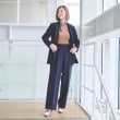 アンカーウーマン(ANCHOR WOMAN)の【洗える／S～LL】ベルト付きストレートパンツ【ストレッチ／セットアップ着用可／裾上げ済み】14