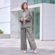 アンカーウーマン(ANCHOR WOMAN)の【Lil Ambitionコラボ】ツータックセミワイドパンツ【セットアップ着用可】【洗える／ストレッチ】16