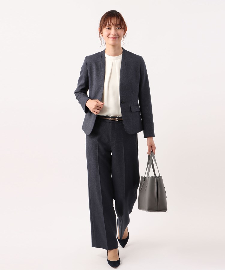 アンカーウーマン(ANCHOR WOMAN)の【洗える／XS～6L】ワイドパンツ【裾上げ済／ストレッチ／セットアップ着用可】13