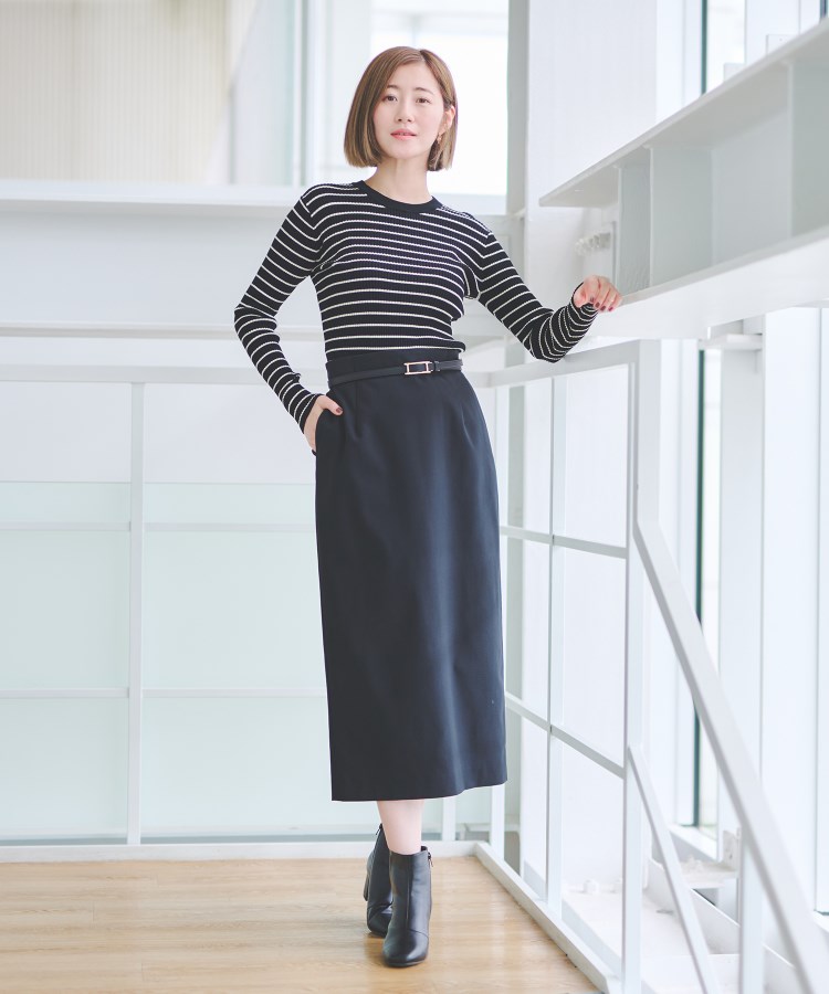 アンカーウーマン(ANCHOR WOMAN)の【S～L／洗える／ストレッチ】ハイストレッチタイトスカート【ウォッシャブル】【UVカット／吸水速乾】2
