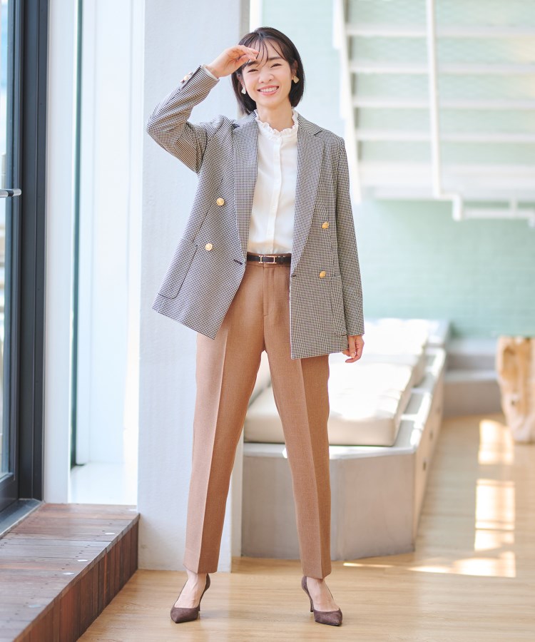 アンカーウーマン(ANCHOR WOMAN)の【洗える】フリル襟ブラウス長袖4