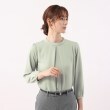 アンカーウーマン(ANCHOR WOMAN)の【洗える／XS～3L】ハイネックタックブラウス9分袖【透け防止／防シワ】44