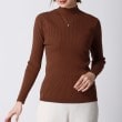 アンカーウーマン(ANCHOR WOMAN)の【洗える】ドライレーヨン ハイネックリブニット14
