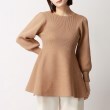 アンカーウーマン(ANCHOR WOMAN)の【洗える】パフスリーブペプラムリブニット18