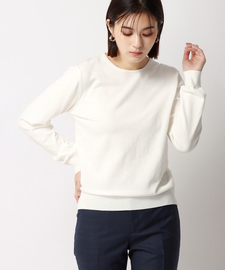 アンカーウーマン(ANCHOR WOMAN)の【洗える】クルーネックプルオーバーニット10