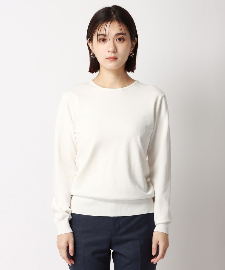 アンカーウーマン(ANCHOR WOMAN)の【洗える】クルーネックプルオーバーニット12