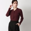 アンカーウーマン(ANCHOR WOMAN)の【洗える】ボウタイプルオーバーリブニット11