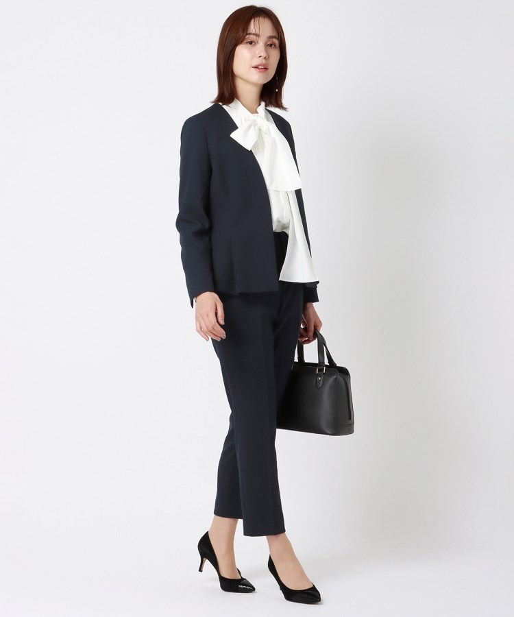 アンカーウーマン(ANCHOR WOMAN)の【セットアップ可／洗える】PEジョーゼット テーパードパンツ21