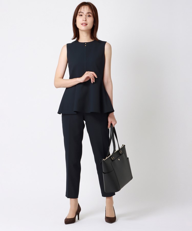 アンカーウーマン(ANCHOR WOMAN)の【セットアップ可／洗える】PEジョーゼット テーパードパンツ23