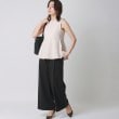 アンカーウーマン(ANCHOR WOMAN)の【洗える】ココチよ／ウールタッチ タックワイドパンツ31