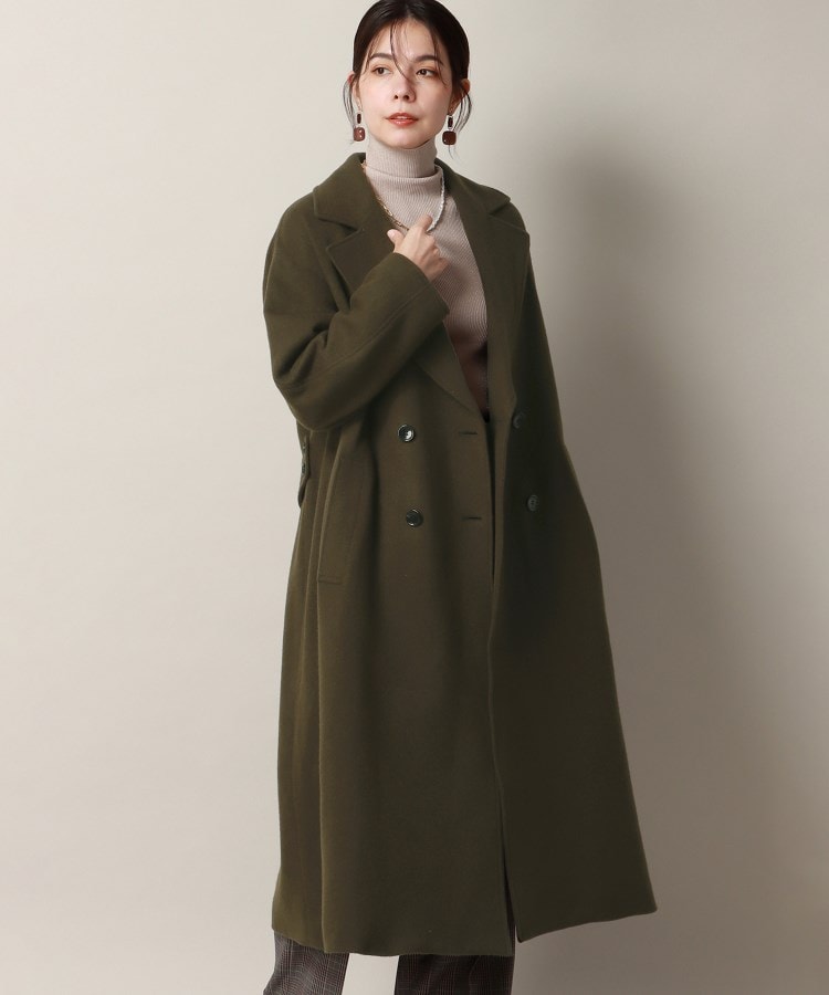 WEB限定/OUTLET】【SKINNY】ウールブレンドニットチェスター