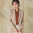 アンカーウーマン(ANCHOR WOMAN)の【洗える／ストレッチ】ツイードオックス ジャケット ベージュ(052)