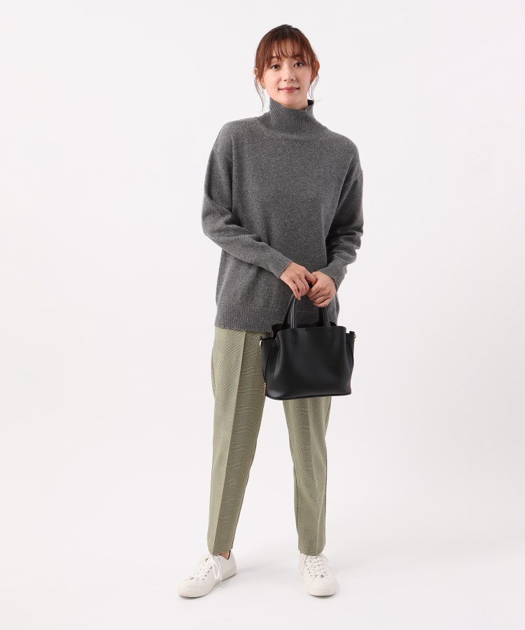 アンカーウーマン(ANCHOR WOMAN)の【WEAR SHiFT】ミドルゲージハイネックニット【長袖／カシミヤ混／リサイクル原料使用】27