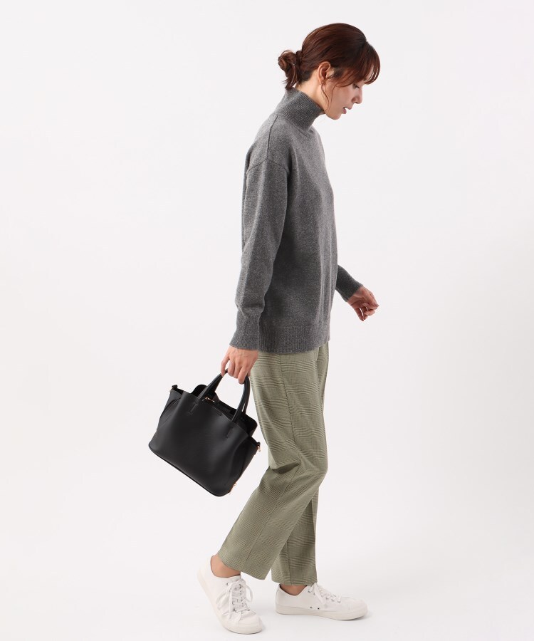 アンカーウーマン(ANCHOR WOMAN)の【WEAR SHiFT】ミドルゲージハイネックニット【長袖／カシミヤ混／リサイクル原料使用】28