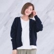 アンカーウーマン(ANCHOR WOMAN)の【WEAR SHiFT】ミドルゲージカーディガン【長袖／リサイクル原料使用】 ネイビー(094)
