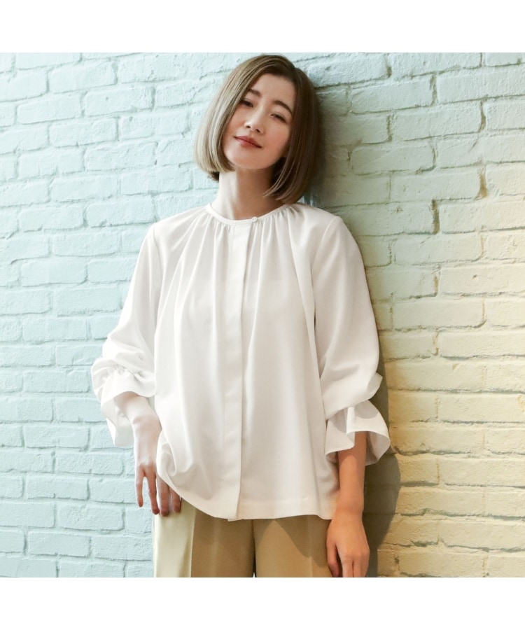アンカーウーマン(ANCHOR WOMAN)の【S～L／洗える】ギャザーブラウス12