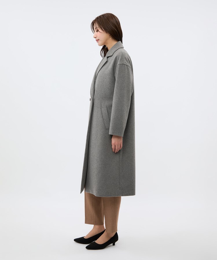 ベルテッドダブルチェスターコート【ロング丈】(チェスター ベルテッドダブルチェスターコート【ロング丈】(チェスター