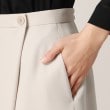 アンカーウーマン(ANCHOR WOMAN)の【洗える／ストレッチ】ダブルサテン ラップ風フレアスカート5