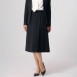 アンカーウーマン(ANCHOR WOMAN)の【洗える／ストレッチ】ダブルサテン ラップ風フレアスカート13