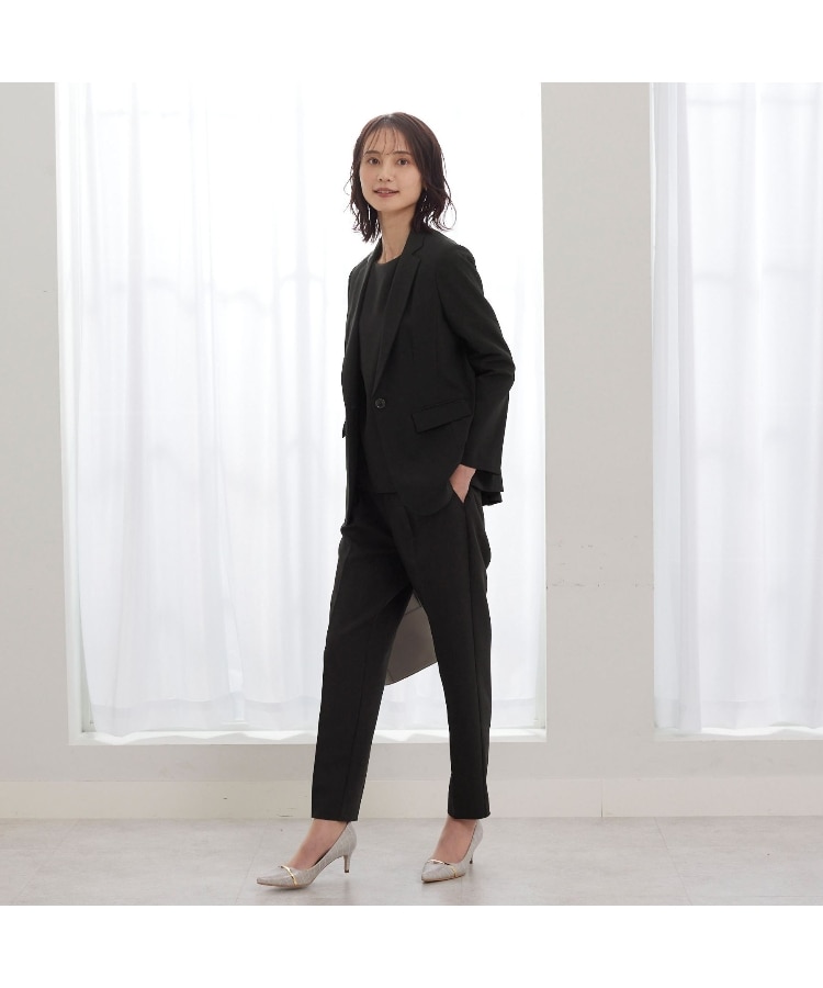 アンカーウーマン(ANCHOR WOMAN)の【洗える／2点セット】【セレモニー／入卒式】バックパール調ブラウスセットアップ【オケージョン／通勤】4