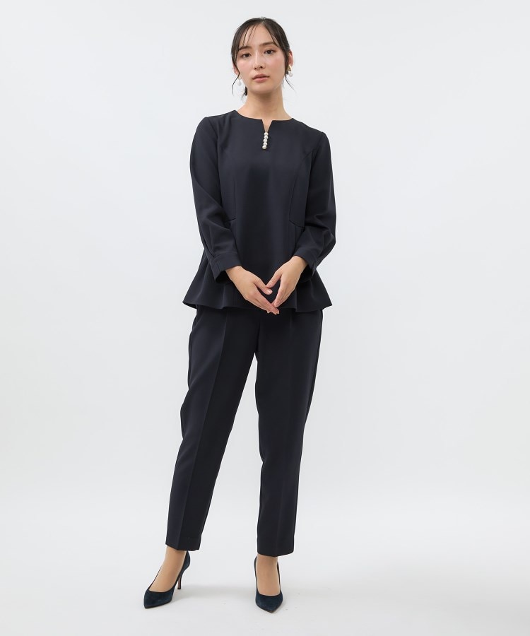 アンカーウーマン(ANCHOR WOMAN)の【洗える／2点セット】【セレモニー／入卒式】パール調ブラウスセットアップ【オケージョン／通勤】25