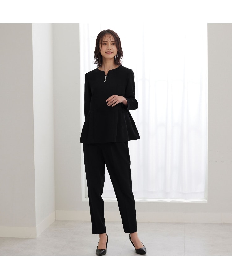アンカーウーマン(ANCHOR WOMAN)の【洗える／2点セット】【セレモニー／入卒式】パール調ブラウスセットアップ【オケージョン／通勤】21