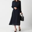 アンカーウーマン(ANCHOR WOMAN)の【セレモニー／洗える】シフォンジョーゼット ボウタイワンピース ネイビー(094)