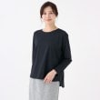 アンカーウーマン(ANCHOR WOMAN)の【XS～3L】透けない クルーネックカットソー【ストレッチ／ウォッシャブル／洗える／透けない白／吸水速乾／長袖】1