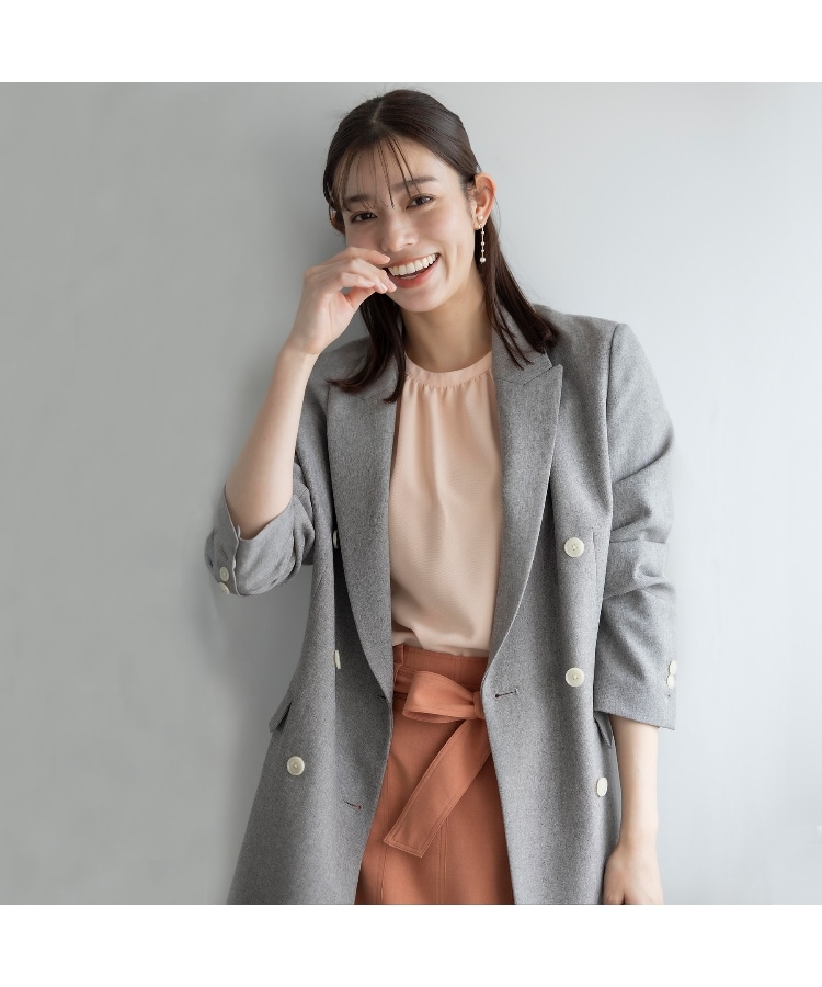 XS~4L】6ボタンダブルジャケット【ストレッチ/ウォッシャブル XS~4L】6ボタンダブルジャケット【ストレッチ/ウォッシャブル
