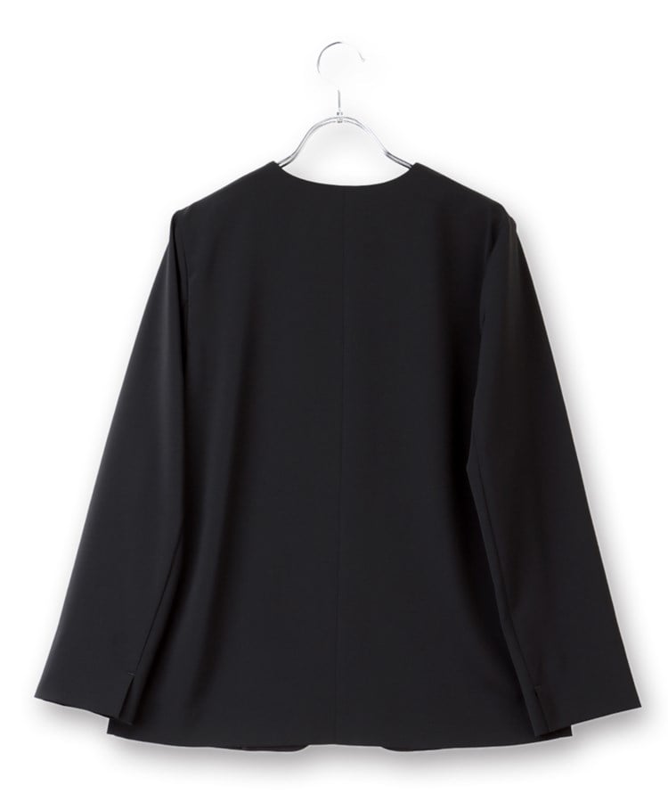 XS~4L】フロントホックVカラージャケット【UVカット/吸汗速乾 XS~4L】フロントホックVカラージャケット【UVカット/吸汗速乾