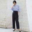 アンカーウーマン(ANCHOR WOMAN)の【S～L】ベルト付きストレートパンツ【ウォッシャブル／ストレッチ／接触冷感／防シワ／吸水速乾／セットアップ着用可】2