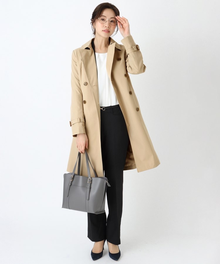 XS~7L】ロング丈ダブルトレンチコート【多サイズ展開/撥水加工 XS~7L】ロング丈ダブルトレンチコート【多サイズ展開/撥水加工