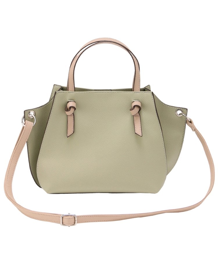 シュリンク2WAYハンドバッグ【ショルダーベルト付き/ノット シュリンク2WAYハンドバッグ【ショルダーベルト付き/ノット