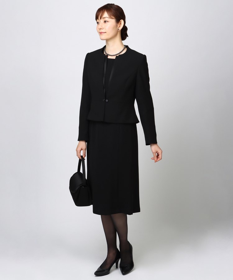 アンカーウーマン(ANCHOR WOMAN)の【S～7L】ノーカラーアンサンブル【礼服／喪服／ブラックフォーマル】17