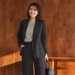 アンカーウーマン(ANCHOR WOMAN)の【洗える】カットジョーゼット ラウンドネックブラウス11