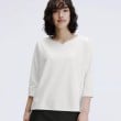 アンカーウーマン(ANCHOR WOMAN)の【UVカット／汗ジミ抑制】透けないカットソー【7分袖／S～3L】6