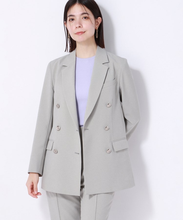アンカーウーマン(ANCHOR WOMAN)の【洗える】ドライトロピカル ダブルブレストジャケット4