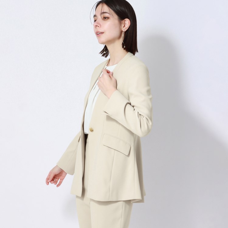 アンカーウーマン(ANCHOR WOMAN)の【洗える】バックフレアVカラージャケット テーラードジャケット