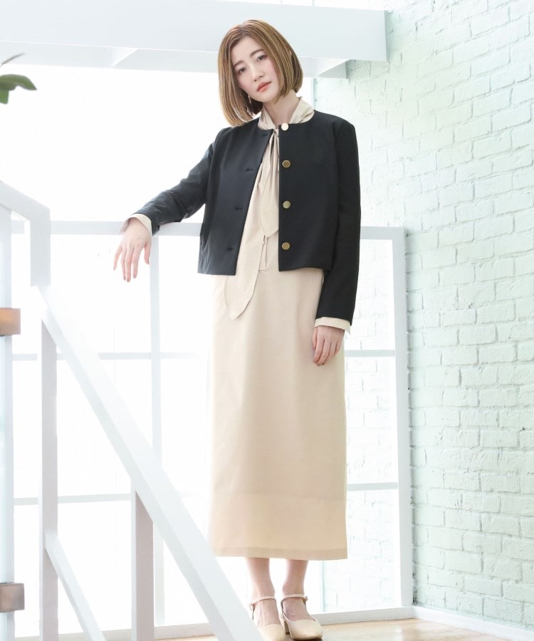 アンカーウーマン(ANCHOR WOMAN)の【セレモニー／通勤】クルーネックショート丈ジャケット4