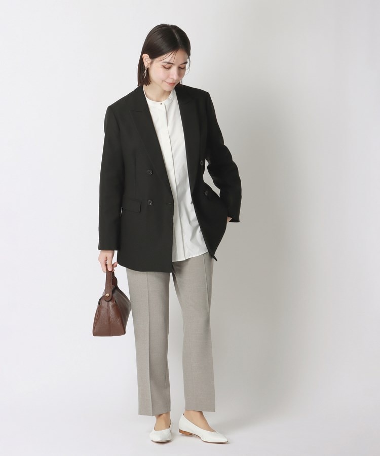 アンカーウーマン(ANCHOR WOMAN)の【洗える】ストレッチタックテーパードパンツ21
